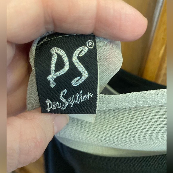 PerSeduction Black Dress with Grey short under piece - Picture 3 of 9